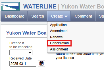 Screenshot of Cancellation process