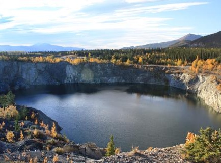 Pond at the Whitehorse Copper mine site